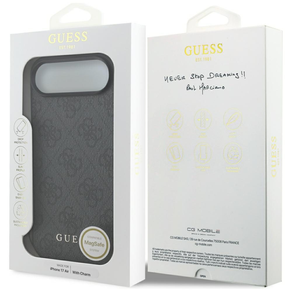 Guess 4G Charms Collection MagSafe case for iPhone Air - blackeng