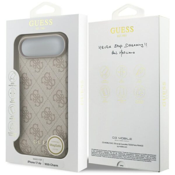 Guess 4G Charms Collection MagSafe Case for iPhone Air - Pinkeng