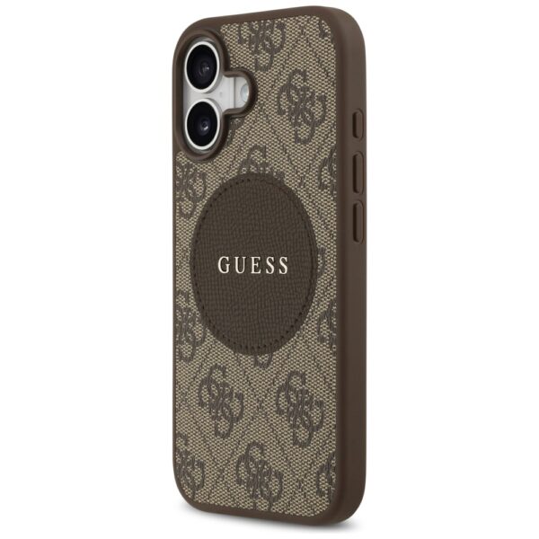 Guess 4G Circle Classic Logo MagSafe case for iPhone 17 - browneng