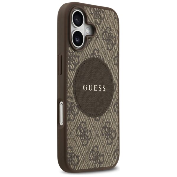 Guess 4G Circle Classic Logo MagSafe case for iPhone 17 - browneng