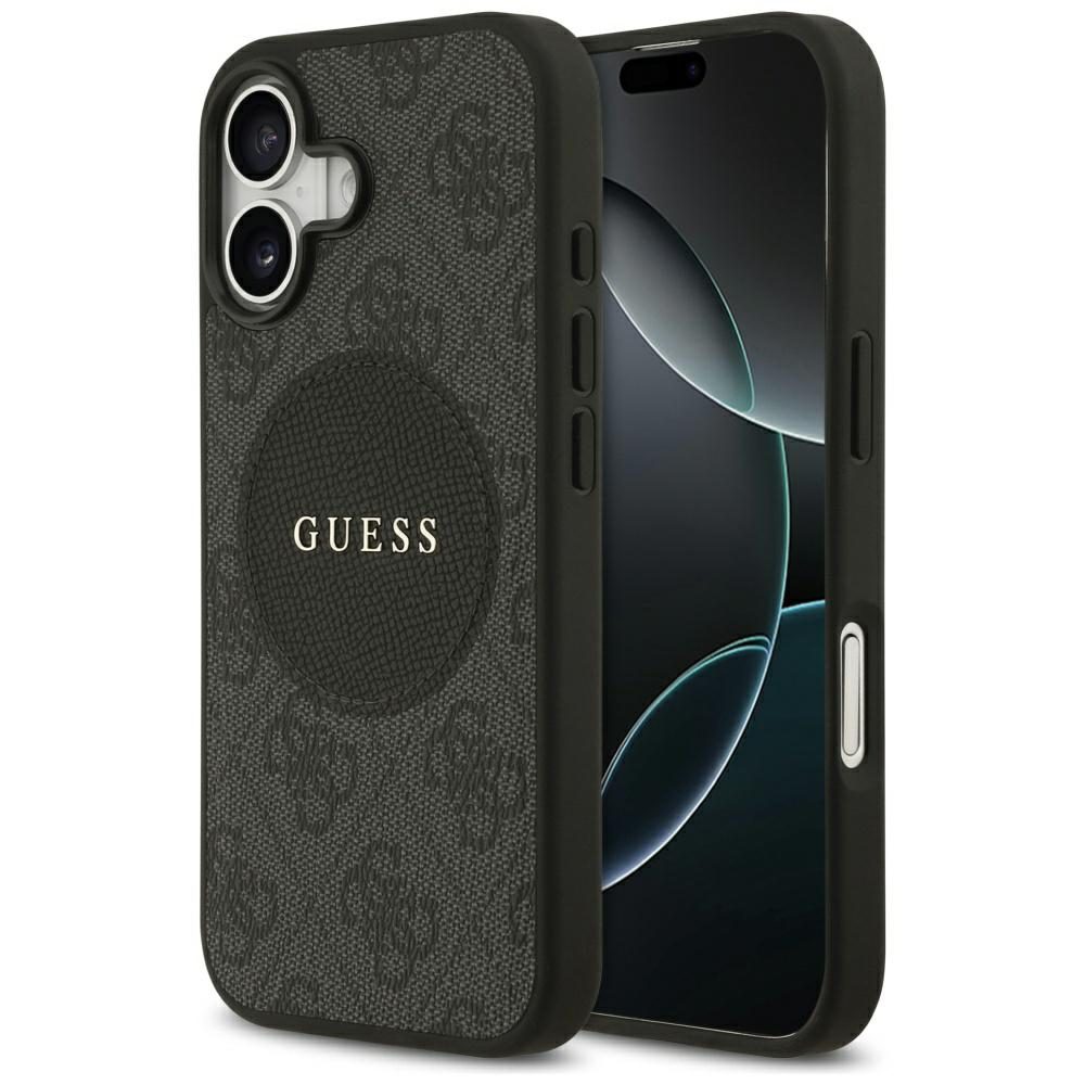 Guess 4G Circle Classic Logo MagSafe case for iPhone 17 - blackeng