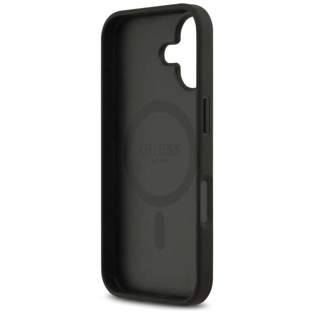 Guess 4G Circle Classic Logo MagSafe case for iPhone 17 - blackeng