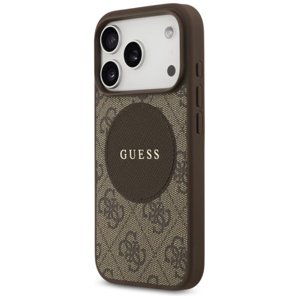 200730_2 Guess 4G Circle Classic Logo MagSafe case for iPhone 17 Pro - browneng