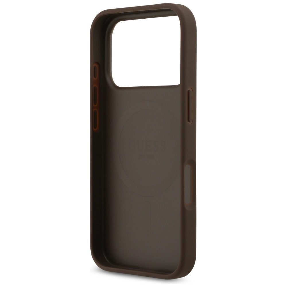 200730_7 Guess 4G Circle Classic Logo MagSafe case for iPhone 17 Pro - browneng