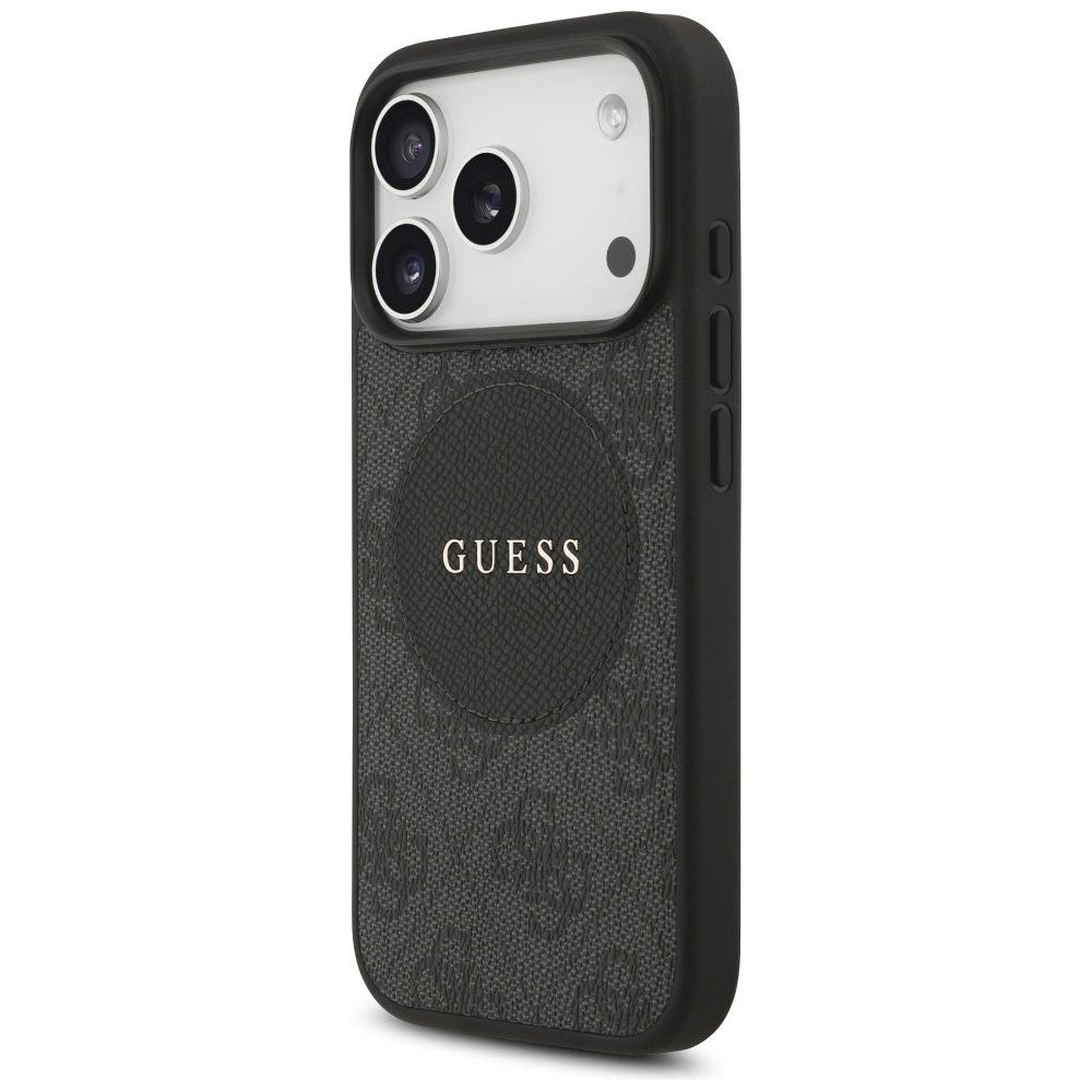 Guess 4G Circle Classic Logo MagSafe case for iPhone 17 Pro - blackeng