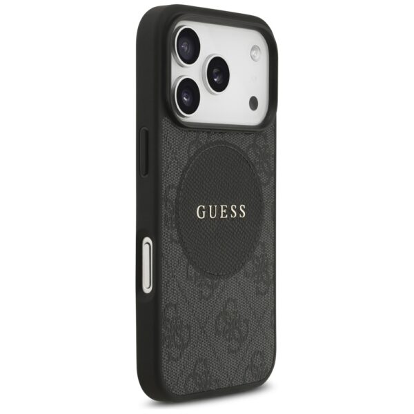 Guess 4G Circle Classic Logo MagSafe case for iPhone 17 Pro - blackeng