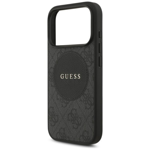 Guess 4G Circle Classic Logo MagSafe case for iPhone 17 Pro - blackeng