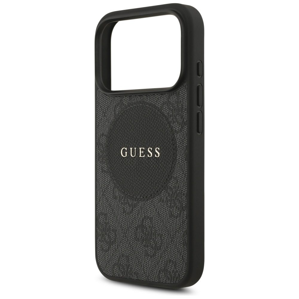 Guess 4G Circle Classic Logo MagSafe case for iPhone 17 Pro - blackeng