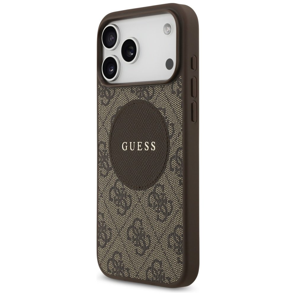 200732_2 Guess 4G Circle Classic Logo MagSafe case for iPhone 17 Pro Max - browneng