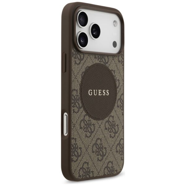 200732_4 Guess 4G Circle Classic Logo MagSafe case for iPhone 17 Pro Max - browneng