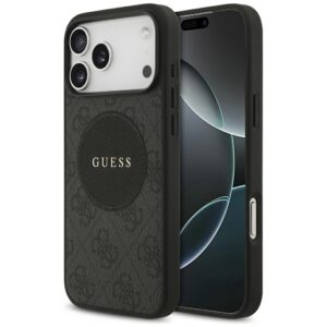 Guess 4G Circle Classic Logo MagSafe case for iPhone 17 Pro Max - blackeng