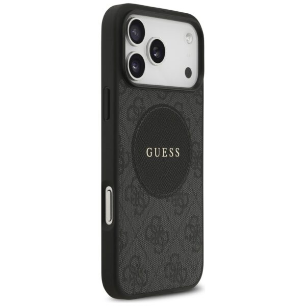 200733_4 Guess 4G Circle Classic Logo MagSafe case for iPhone 17 Pro Max - blackeng