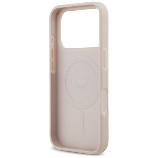 Guess 4G Circle Classic Logo MagSafe Case for iPhone 17 Pro - Pinkeng