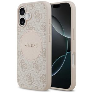 Guess 4G Circle Classic Logo MagSafe Case for iPhone 17 - Pinkeng