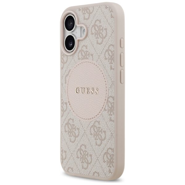 Guess 4G Circle Classic Logo MagSafe Case for iPhone 17 - Pinkeng