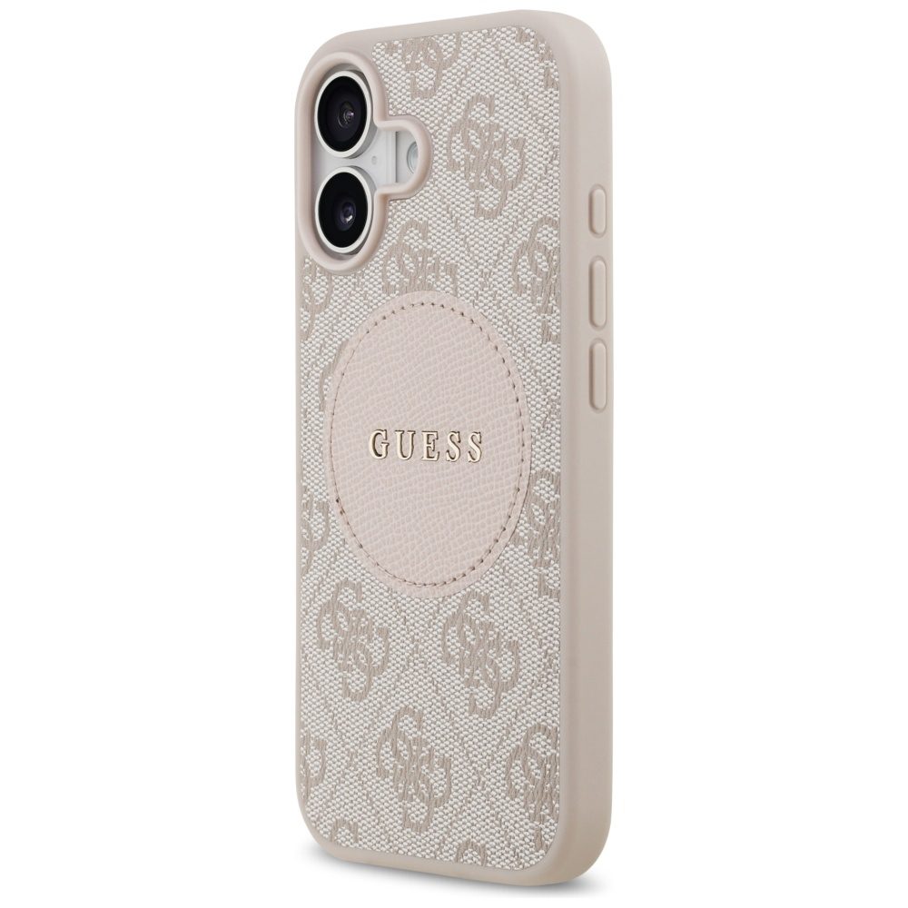 Guess 4G Circle Classic Logo MagSafe Case for iPhone 17 - Pinkeng