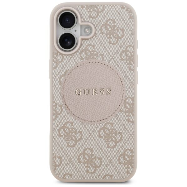 Guess 4G Circle Classic Logo MagSafe Case for iPhone 17 - Pinkeng