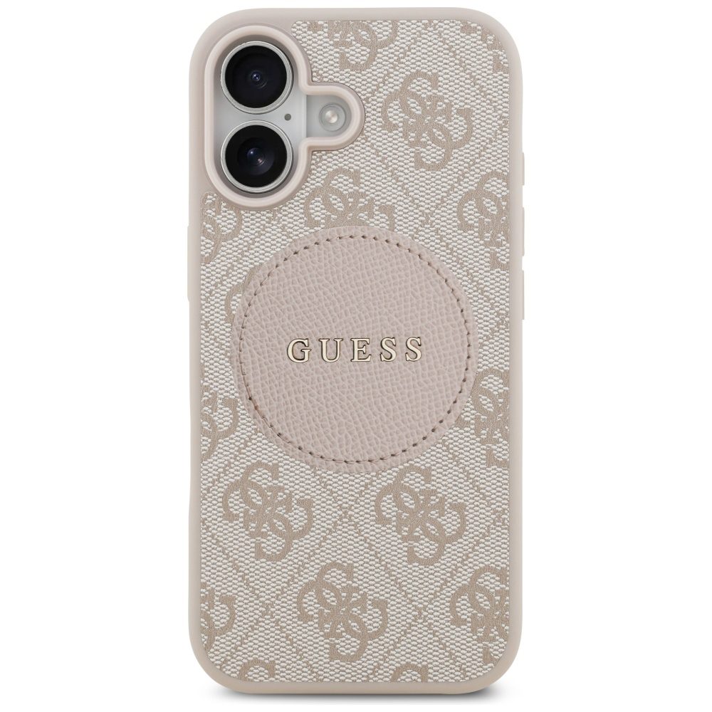 Guess 4G Circle Classic Logo MagSafe Case for iPhone 17 - Pinkeng