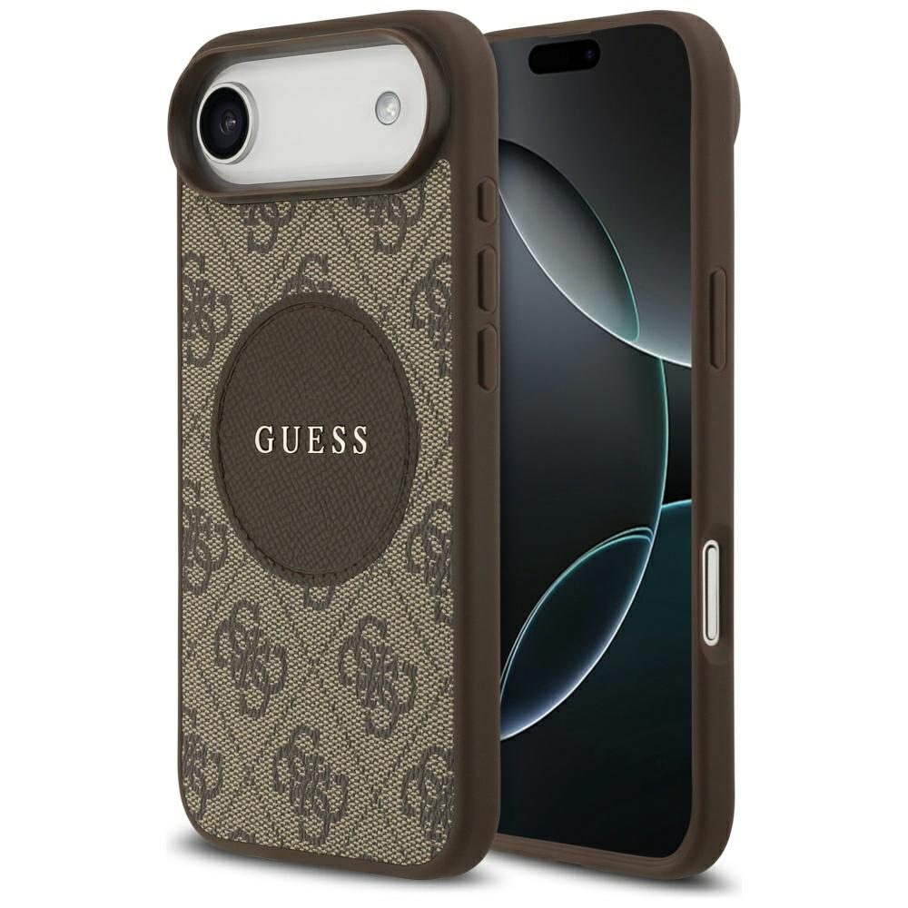 Guess 4G Circle Classic Logo MagSafe case for iPhone Air - browneng