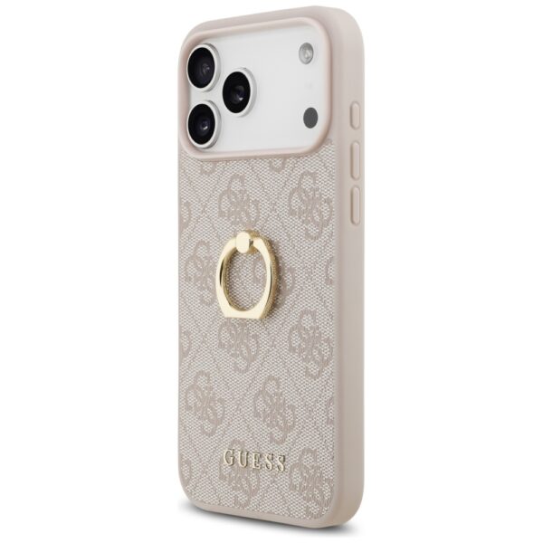 200749_2 Guess 4G Ring Stand Case for iPhone 17 Pro Max - Pinkeng