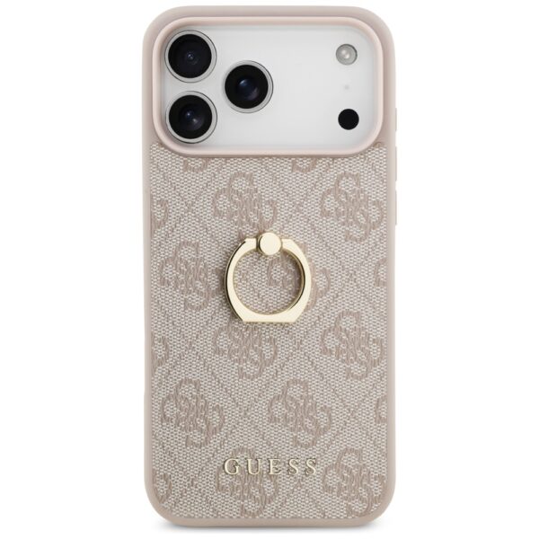 200749_3 Guess 4G Ring Stand Case for iPhone 17 Pro Max - Pinkeng