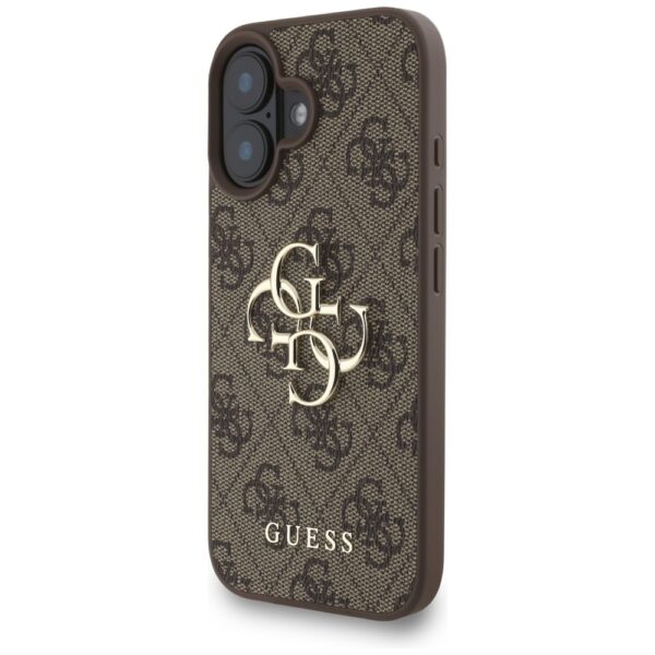 Guess 4G Strap 4G Classic Logo Case for iPhone 16 - Browneng