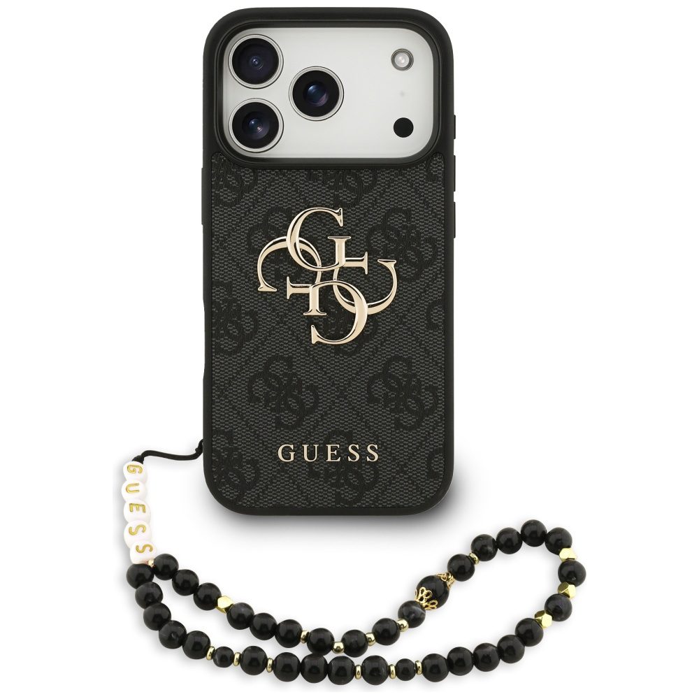 200754_1 Guess 4G Strap 4G Classic Logo Case for iPhone 17 Pro - Blackeng