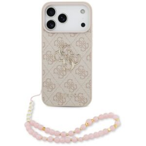 Guess 4G Strap 4G Classic Logo Case for iPhone 17 Pro Max - Pinkeng