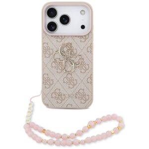 Guess 4G Strap 4G Classic Logo Case for iPhone 17 Pro - Pinkeng