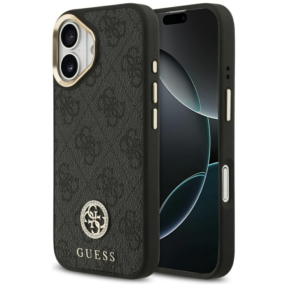 200768_1 Guess 4G Strass Logo MagSafe case for iPhone 17 - blackeng