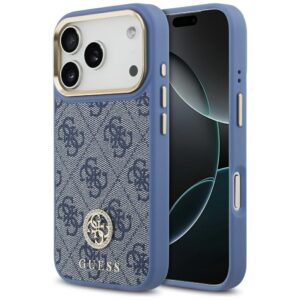 200775_1 Guess 4G Strass Logo MagSafe Case for iPhone 17 Pro - Blueeng