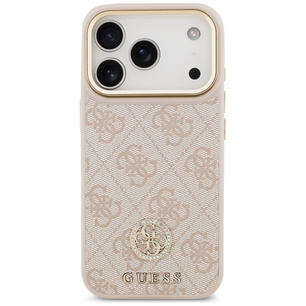 200776_3 Guess 4G Strass Logo MagSafe Case for iPhone 17 Pro - Pinkeng
