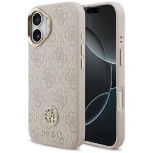 200777_1 Guess 4G Strass Logo MagSafe Case for iPhone 17 - Pinkeng