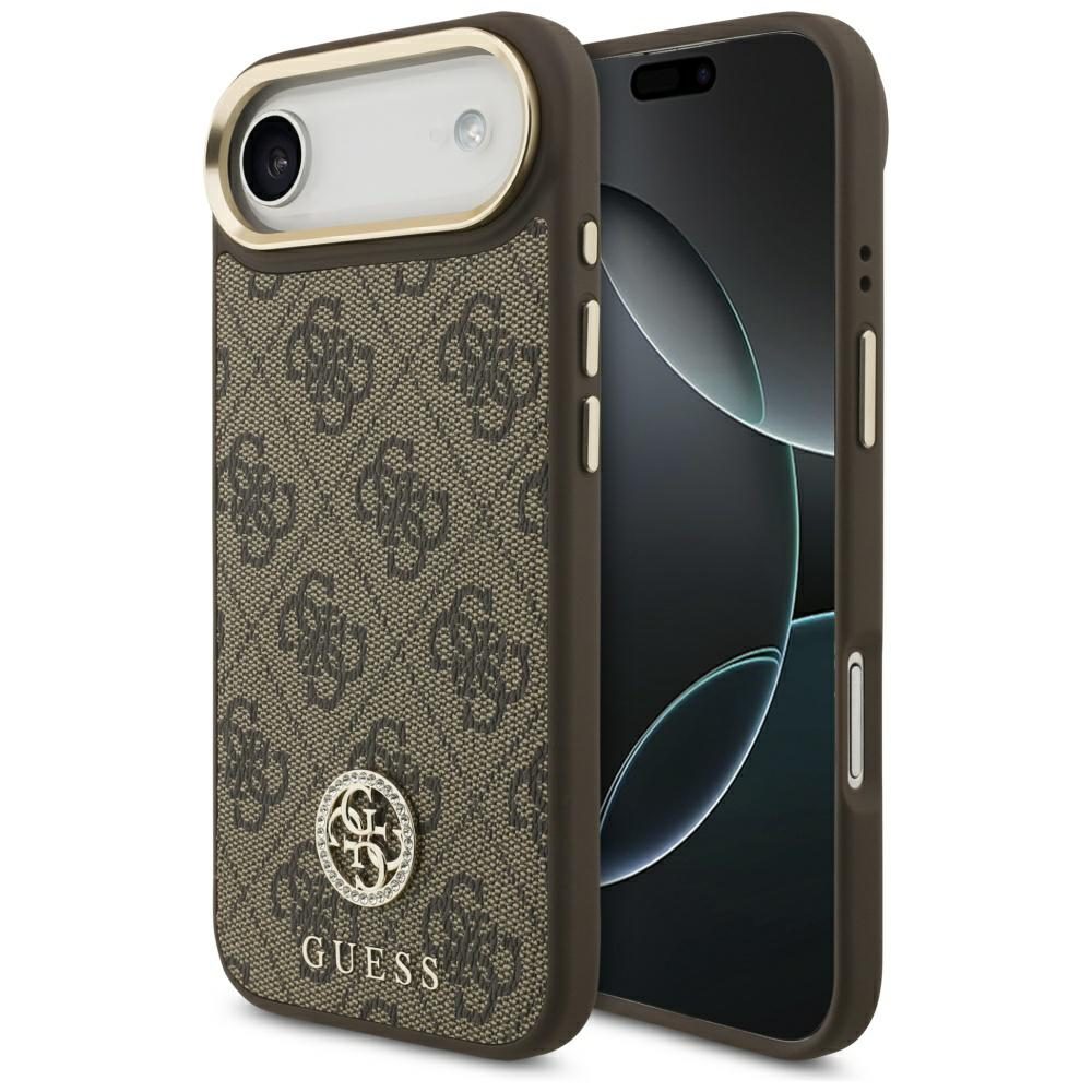 200778_1 Guess 4G Strass Logo MagSafe Case for iPhone Air - Browneng
