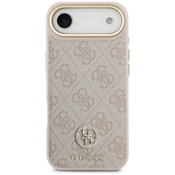 200780_3 Guess 4G Strass Logo MagSafe Case for iPhone Air - Pinkeng