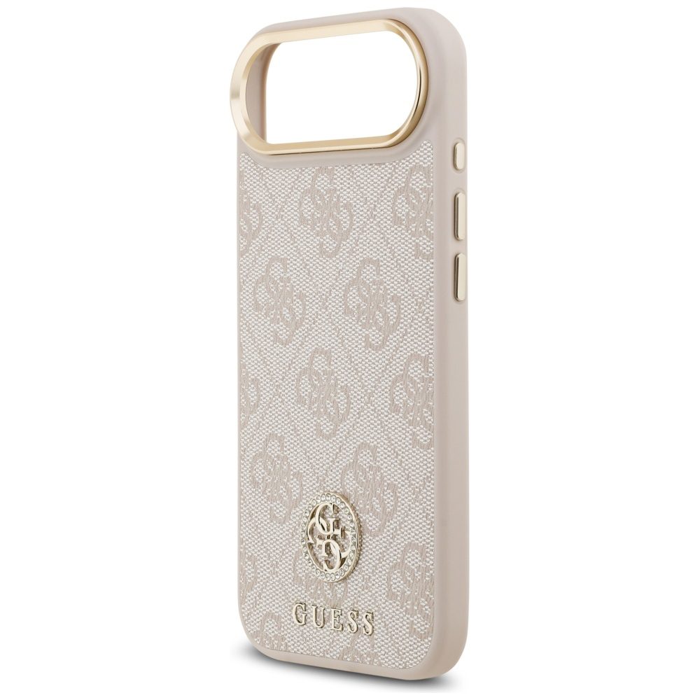 200780_6 Guess 4G Strass Logo MagSafe Case for iPhone Air - Pinkeng