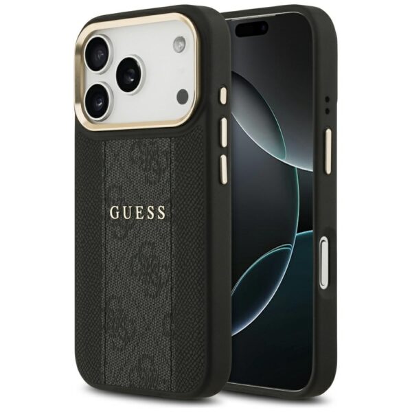 Guess 4G Stripe MagSafe case for iPhone 17 Pro - blackeng