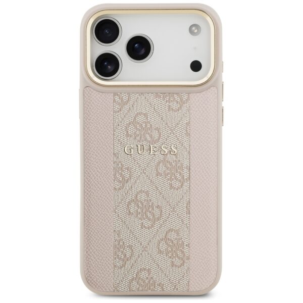 Guess 4G Stripe MagSafe Case for iPhone 17 Pro Max - Pinkeng