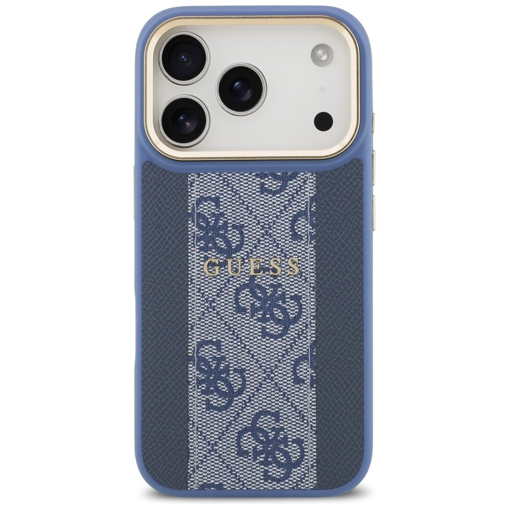 Guess 4G Stripe MagSafe Case for iPhone 17 Pro - Blueeng