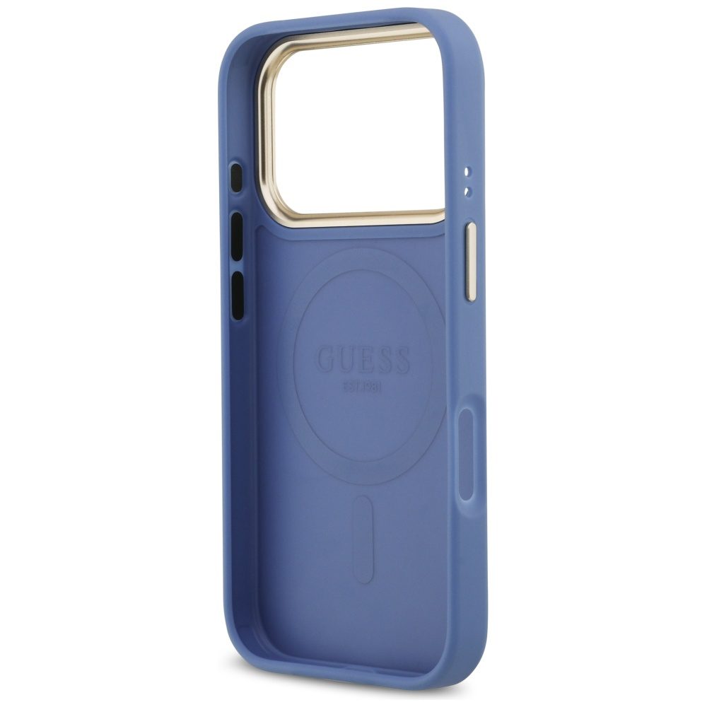 Guess 4G Stripe MagSafe Case for iPhone 17 Pro - Blueeng