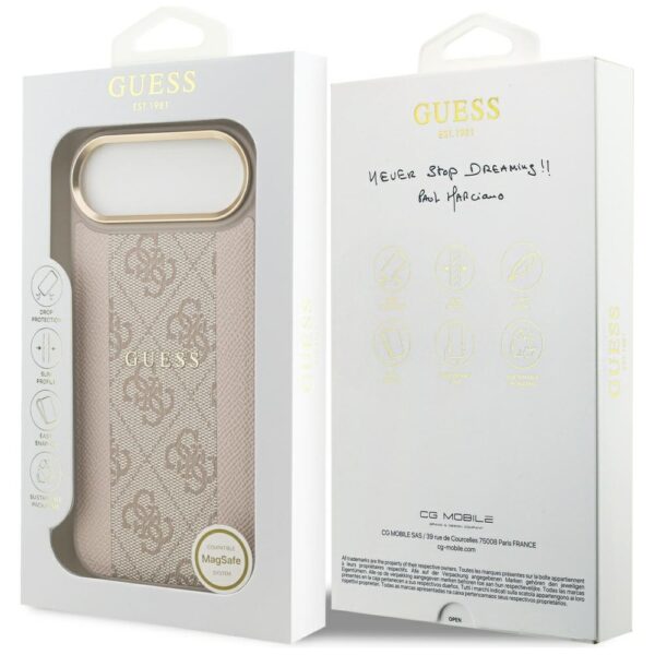 200792_8 Guess 4G Stripe MagSafe Case for iPhone Air - Pinkeng