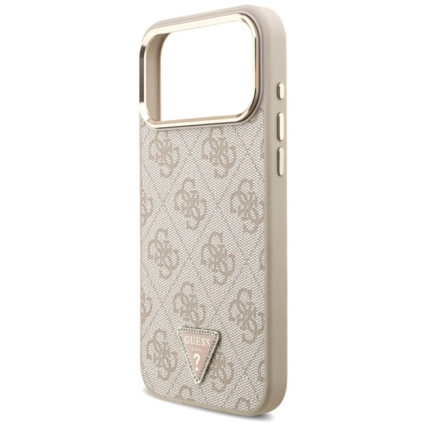 200800_6 Guess 4G Triangle Logo MagSafe Case for iPhone 17 Pro Max - Rose Goldeng