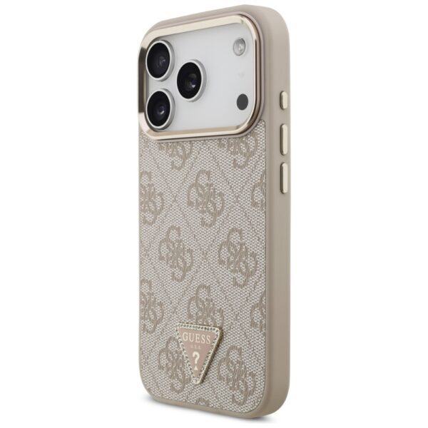 200802_2 Guess 4G Triangle Logo MagSafe Case for iPhone 17 Pro - Rose Goldeng