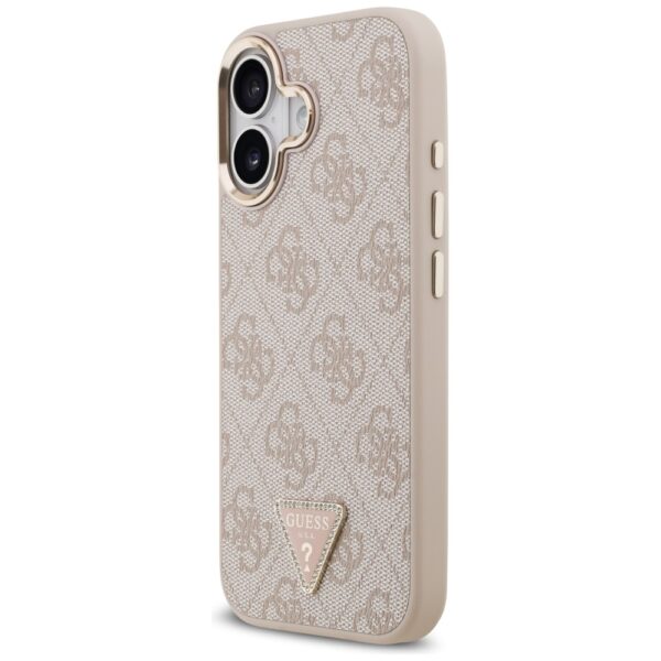 200803_2 Guess 4G Triangle Logo MagSafe Case for iPhone 17 - Rose Goldeng