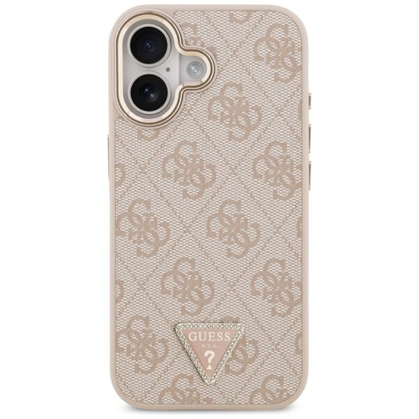 200803_3 Guess 4G Triangle Logo MagSafe Case for iPhone 17 - Rose Goldeng