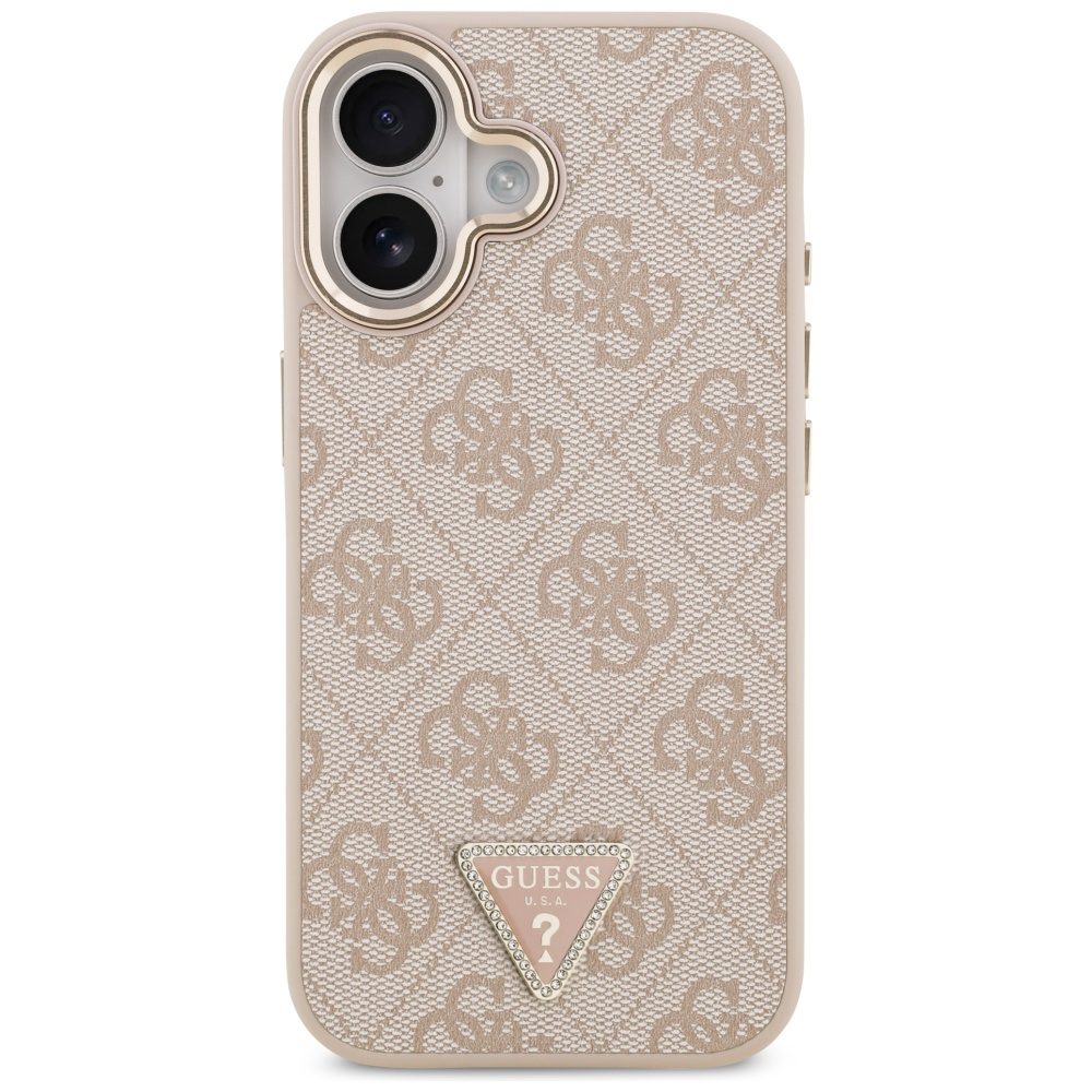 200803_3 Guess 4G Triangle Logo MagSafe Case for iPhone 17 - Rose Goldeng