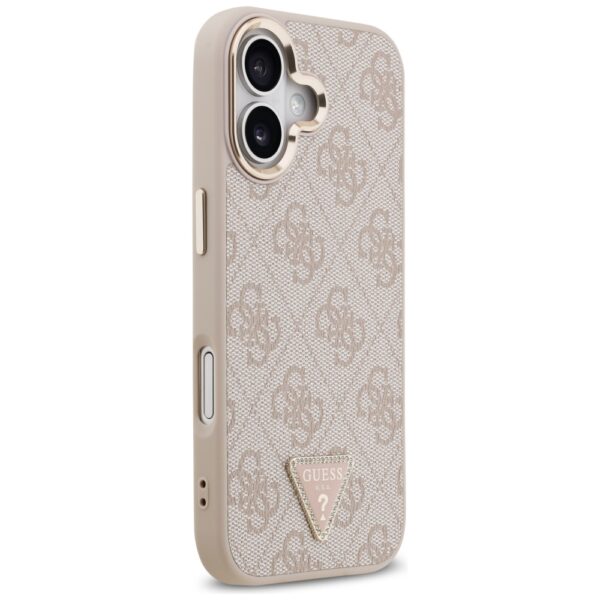 200803_4 Guess 4G Triangle Logo MagSafe Case for iPhone 17 - Rose Goldeng