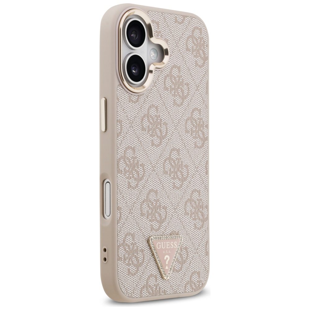 200803_4 Guess 4G Triangle Logo MagSafe Case for iPhone 17 - Rose Goldeng