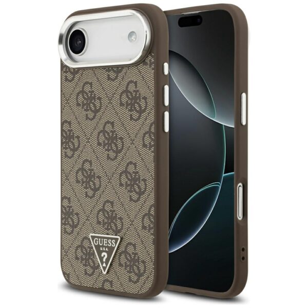 200804_1 Guess 4G Triangle Logo MagSafe case for iPhone Air - browneng
