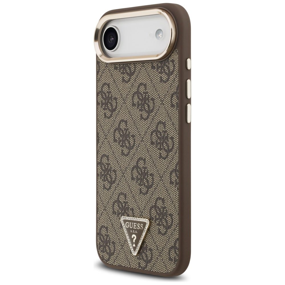 200805_2 Guess 4G Triangle Logo MagSafe Case for iPhone Air Brown - Goldeng